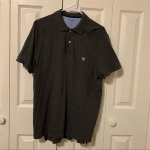 Chaps Large Short Sleeve Gray Polo